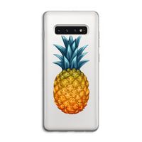 Grote ananas: Samsung Galaxy S10 4G Transparant Hoesje
