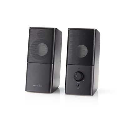 Nedis GSPR10020BK Gaming-luidsprekers 2.0 Over Usb Gevoed 3,5 Mm Jack Rms 6 W
