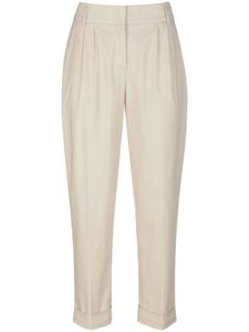 Enkellange broek in bandplooistijl Van Uta Raasch beige