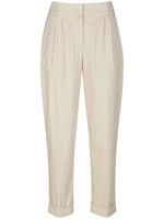 Enkellange broek in bandplooistijl Van Uta Raasch beige - thumbnail