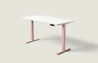Desktronic HomeOne bureau Zachtroze / Wit / 160x80 cm