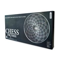 Chess for Three - Schaakbord XL voor 3 Personen - ø 55CM - Schaakspel - thumbnail