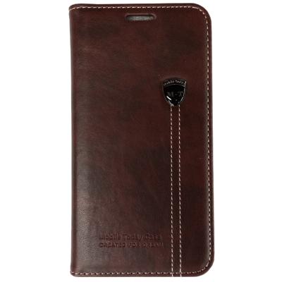 Leren hoesje Galaxy Note 5 donkerbruin