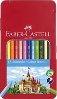 Faber Castell FC-115801 Kleurpotlood Castle Zeskantig Metalen Etui 12 Stuks - thumbnail