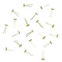 Splitpennen van metaal - 36x stuks - goud - Splitpennen vastzetters - hobbymaterialen