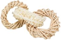 Trixie luffaring met rotan-en maisblad ring naturel