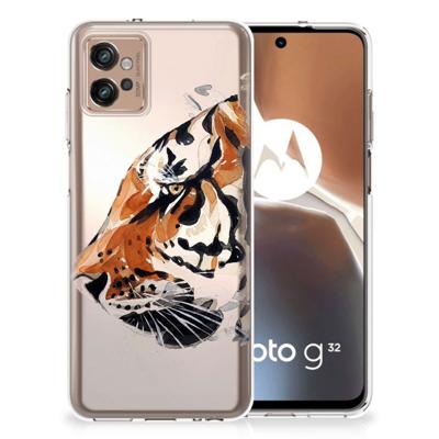 Smartphone hoesje Motorola Moto G32 Watercolor Tiger