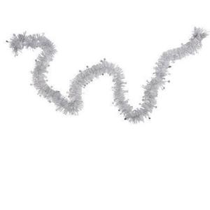 Folieslinger - zilver - folie - 8 cm x 2 m - kerstboom decoratie/kerstslinger