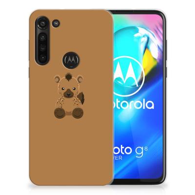 Motorola Moto G8 Power Telefoonhoesje met Naam Baby Hyena Motorola Moto G8 Power Telefoonhoesje met Naam Baby Hyena