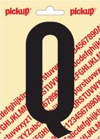 Plakletter Nobel Sticker zwarte letter Q - Pickup
