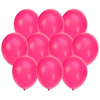 Bellatio Decorations ballonnen - 60x stuks - fuchsia roze - 27 cm - verjaardag - feestartikelen