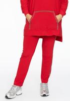 Yoek Tregging met strass | Rood | Maat 58/60