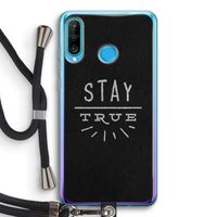 Stay true: Huawei P30 Lite Transparant Hoesje met koord
