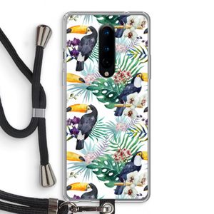 Tukans: OnePlus 8 Transparant Hoesje met koord