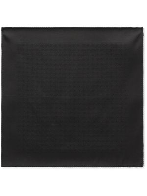 Dolce & Gabbana foulard en soie à logo en jacquard - Noir