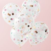 Confetti Ballonnen Bloemen (5st)