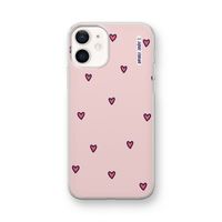 Hartjes: iPhone 12 mini Transparant Hoesje