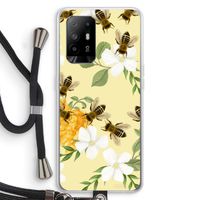 No flowers without bees: Oppo A95 5G Transparant Hoesje met koord