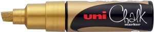 Uni-ball krijtmarker goud, beitelvormige punt 8 mm