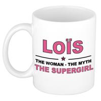 Lois cadeau mok - Woman Myth Supergirl - naam koffiemok - 300 ml - collega - moederdag