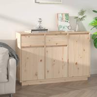 Dressoir 110x34x75 cm massief grenenhout