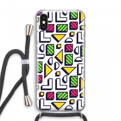 8-bit N°4: iPhone XS Max Transparant Hoesje met koord