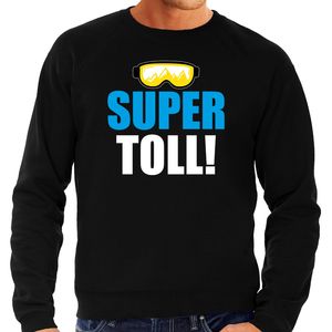 Apres ski trui Supertoll zwart heren - Wintersport sweater - Foute apres ski outfit