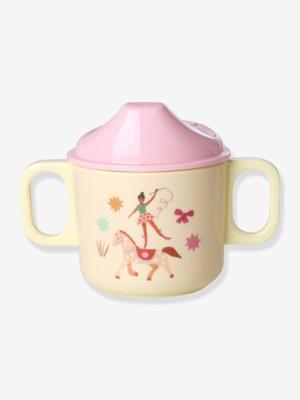 Melamine kinderdrinkbeker FUN FAIR PINK 250 ml rice rozen