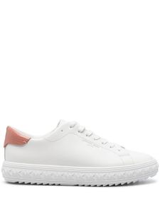 Michael Michael Kors logo-embossed leather sneakers - Blanc