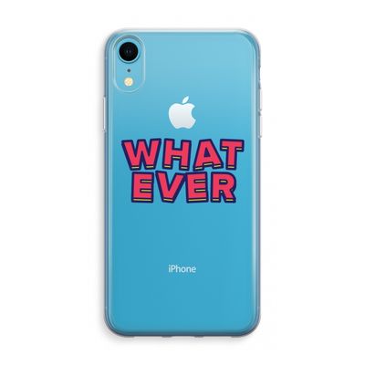 Whatever: iPhone XR Transparant Hoesje