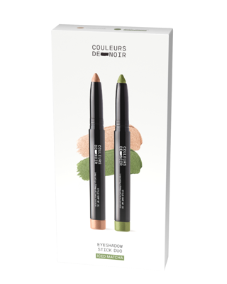 Les Couleurs de Noir Ogen Pakket Eyeshadow Stick Summer Duo 10 Iced Matcha