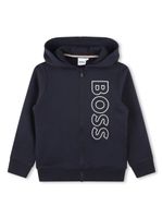 BOSS Kidswear hoodie en coton à logo imprimé - Bleu - thumbnail