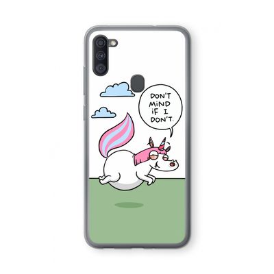 Unicorn: Samsung Galaxy A11 Transparant Hoesje