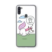 Unicorn: Samsung Galaxy A11 Transparant Hoesje