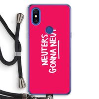 Neuters (roze): Xiaomi Mi Mix 3 Transparant Hoesje met koord
