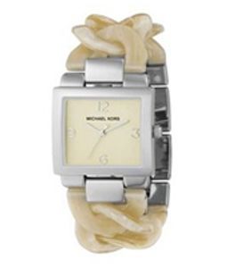 Horlogeband Michael Kors MK4108 Kunststof/Plastic Beige 24mm