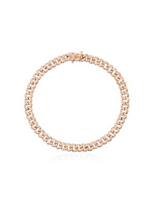SHAY bracelet en or rose 18ct 7.5 pouces à ornements en diamants