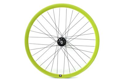 Weinmann DP18 Fixed Gear Voorwiel - Lime Groen Weinmann DP18 Fixed Gear Voorwiel - Lime Groen