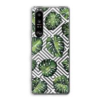 Geometrische jungle: Sony Xperia 1 III Transparant Hoesje