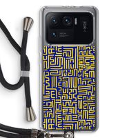 Majorelle Blue Print: Xiaomi Mi 11 Ultra Transparant Hoesje met koord