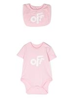 Off-White Kids trousseau de naissance à logo imprimé - Rose