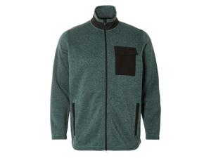 LIVERGY Heren fleecevest - Plus size (XXL, Groen)