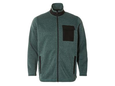 LIVERGY Heren fleecevest - Plus size (Groen, 4XL (68/70))