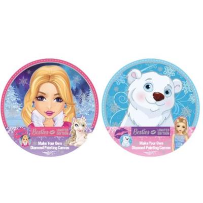 Grafix Besties diamond painting op canvas ø30cm