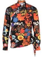 Moschino chemise à fleurs - Noir