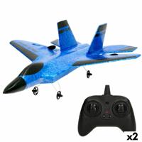 Helikopter op afstandsbediening Colorbaby (2 Stuks) Helikopter op afstandsbediening Colorbaby (2 Stuks)