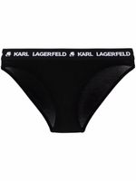 Karl Lagerfeld culotte à logo imprimé - Noir