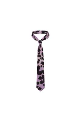 Studio Anneloes Satin Animal Tie 12316 Stropdas 5790 Lila/black