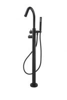 Wiesbaden Caral vrijstaande thermostatische badmengkraan mat-zwart