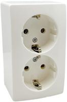 Peha opbouw stopcontact ra dubbel lw - 4678995